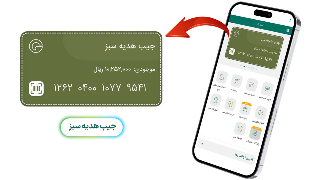 معرفی جیبها جیب هدیه سبز گرینپی